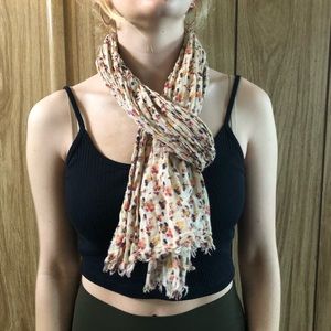 Polka Dot/Floral Scarf